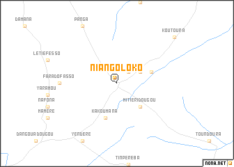 map of Niangoloko