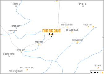 map of Niangoué