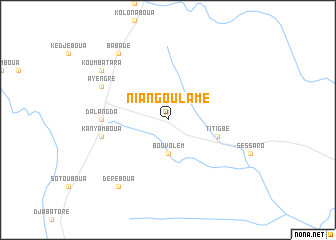 map of Niangoulame