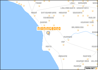 map of Nianing Boro