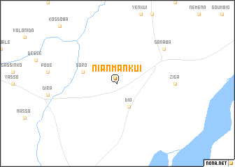 map of Nianmankui