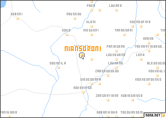 map of Niansoroni