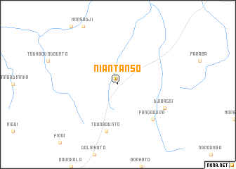 map of Niantanso