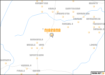 map of Niarana