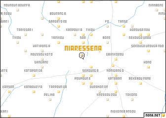 map of Niaresséna