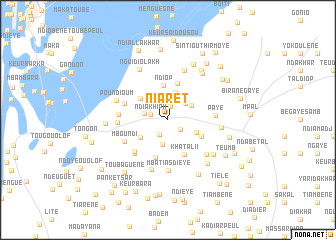 map of Niaret