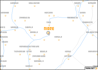 map of Niaré