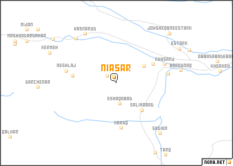 map of Nīāsar