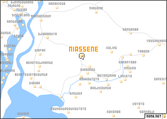 map of Niassène