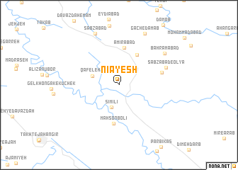 map of Nīāyesh