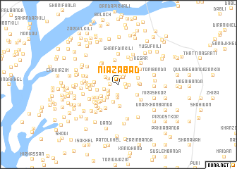 map of Niāzābād