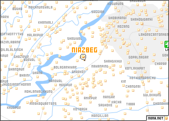 map of Niāz Beg