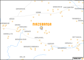 map of Niāze Bānda