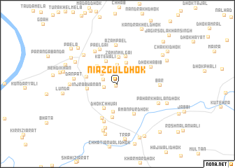 map of Niāz Gul Dhok