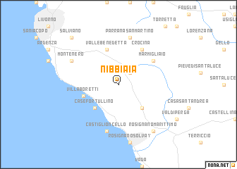 map of Nibbiaia