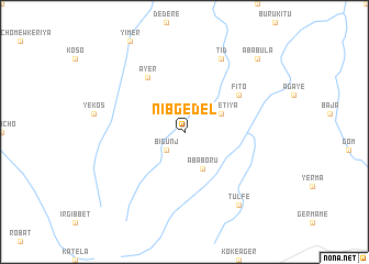 map of Nib Gedel