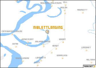 map of Niblett Landing