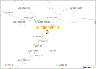 map of Nicanoreño