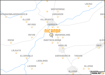 map of Nicanor