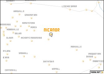 map of Nicanor