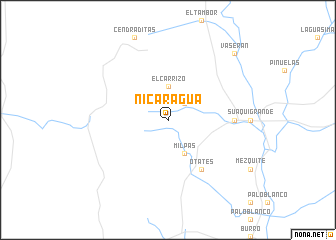 map of Nicaragua