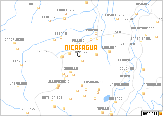 map of Nicaragua