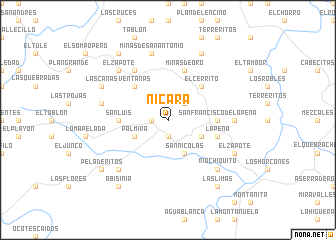 map of Nicara