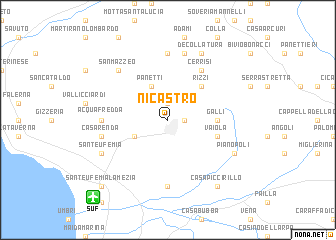 map of Nicastro