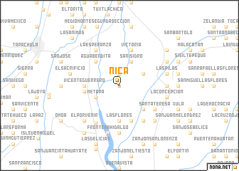 map of Nicá