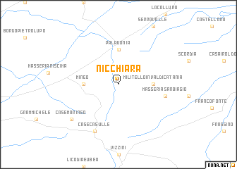 map of Nicchiara