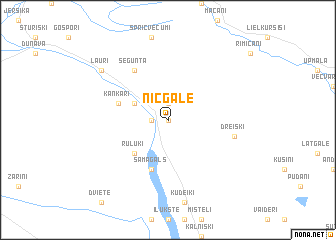 map of Nīcgale