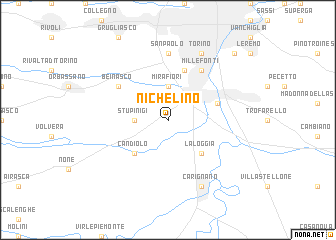 map of Nichelino