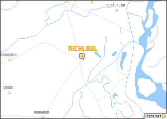 map of Nichlaul