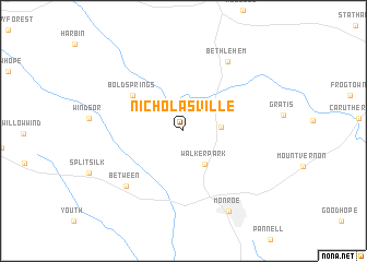 map of Nicholasville