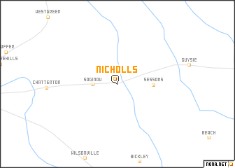 map of Nicholls