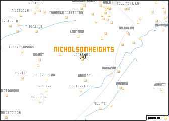 map of Nicholson Heights