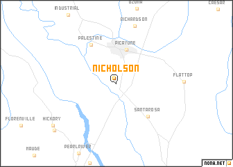 map of Nicholson