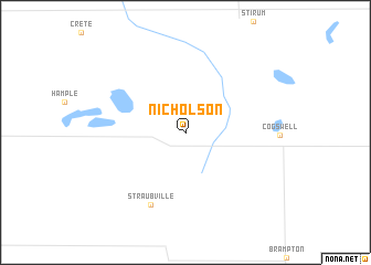 map of Nicholson