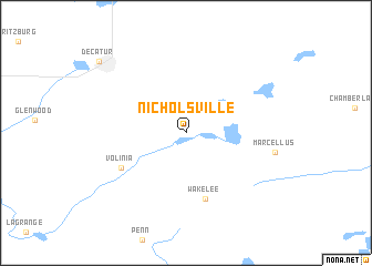 map of Nicholsville