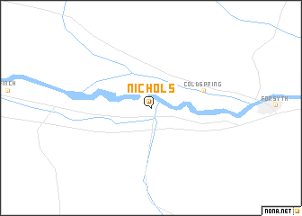 map of Nichols