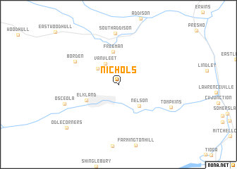 map of Nichols