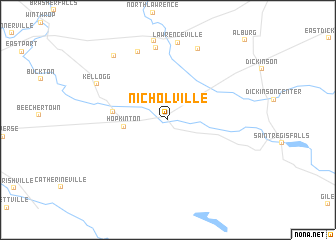 map of Nicholville