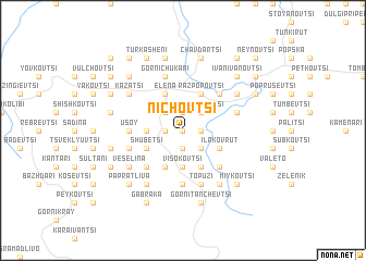 map of Nichovtsi