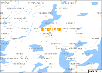 map of Nickelsbo