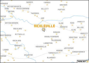 map of Nickleville