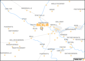 map of Nicklin