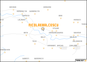 map of Nicolae Bălcescu