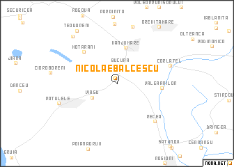 map of Nicolae Bălcescu