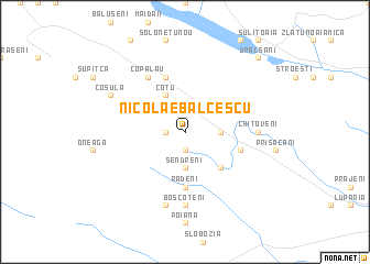 map of Nicolae Bălcescu