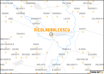 map of Nicolae Bălcescu